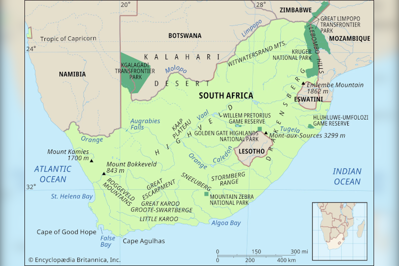 Map of South Africa